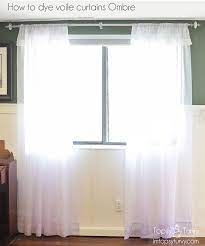 how to dye voile curtains ombre