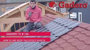 how to use roof tile effect sheets