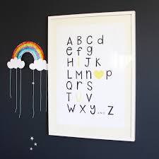 I Heart You Alphabet Print For Kids