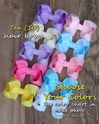 You Pick Colors Hair Bow Bundle Baby Hair Bows Hair Bow For Girls Baby Shower Gift Set Small Boutique Bows Baby Girl Gift Set Toddler Bows