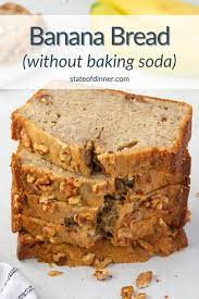 moist banana bread without baking soda