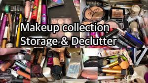 makeup collection storage declutter