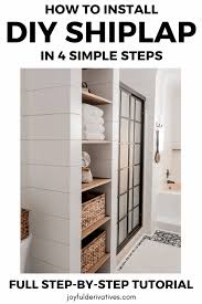 How To Install A Shiplap Wall In 4