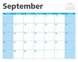 September 2015 Calendar Page Free Stock Photo Public Domain Pictures