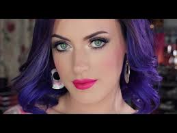 katy perry inspired makeup purple