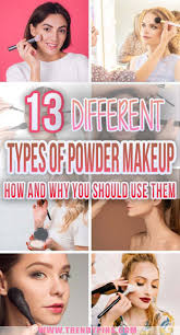 13 diffe types of powder makeup