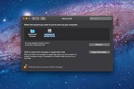 how to change startup disk on macs with