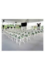 clic white folding chair events