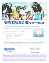 royal caribbean gift card fill