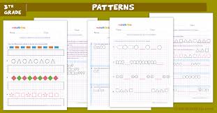 Patterns Worksheets For Grade 3 Shapes