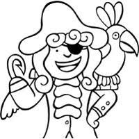 Girl pirate coloring pages are a fun way for kids of all ages to develop creativity, focus, motor skills and color recognition. Parrot And Pirate Coloring Pages Surfnetkids