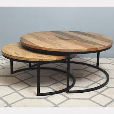 Round Coffee Table Ruff Wood Seven Sage