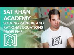 sat khan academy solving radical and
