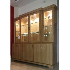 Brown Plywood Display Cabinet At Rs