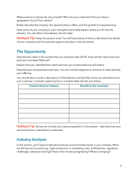 Free Simple Business Plan Template