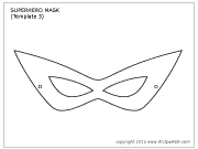 Superhero Mask Printable Templates Coloring Pages Firstpalette Com