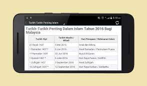 Kalkulator tarikh menggunakan kaedah hijri istilahi yang hanya digunakan untuk dokumentasi dan rekod sahaja, bukan untuk penyusunan takwim. Islamic Calendar Malaysia 1 0 Apk Android 2 3 3 2 3 7 Gingerbread Apk Tools
