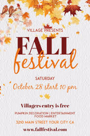 Fall Festival Fall Festival Design Template 136871