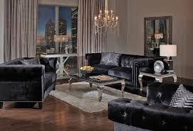praten black velvet sofa collection