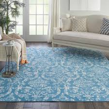 jubilant european damask area rug blue