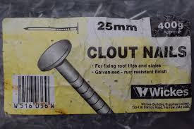 400 grams 25 mm galvanised clout nails