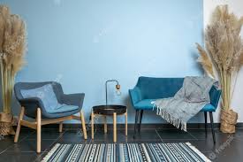 premium photo turquoise sofa and