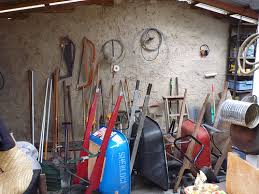 to organize garden tools and supplies