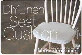 Diy Linen Seat Cushion The Thread