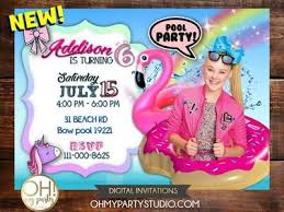About this itemwe aim to show you accurate product information. Productos Pagina 2 Oh My Party Studio Jojo Siwa Birthday Birthday Invitations Jojo Siwa