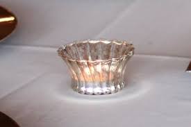 Gold Mercury Glass Fluted Tea Light