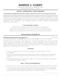 Free Operations Manager Resume Templates Template Retail Management