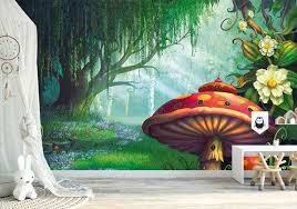 Enchanted Garden Forest Wall Mural