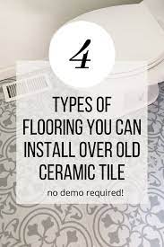 install over ceramic tile