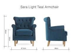 Get it as soon as thu, may 27. Light Teal Velvet Armchair With New Light Oak Leg Sara Ez Living Furniture