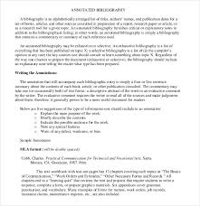 Blank Simple Annotated Bibliography Template Format Download