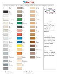 ark plas standard color chart cl c