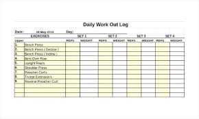 Daily Workout Template Weekly Diet And Exercise Plan Template Daily
