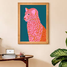 Leopard Art Print Colourful Leopard Art