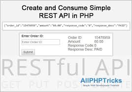 simple rest api in php