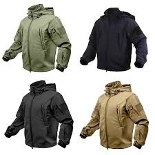 Black Military Special Ops Tactical Waterproof Soft Shell