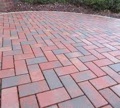 Red Grey Concrete Outdoor Paver Block