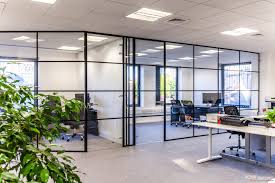 installation of glass partitions