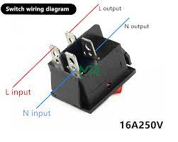 We will now go over the wiring diagram of a dpdt toggle switch. Kcd4 Rocker Switch On Off 2 Position 4 Pins 6 Pins Electrical Equipment With Light Power Switch Switch Cap 16a 250vac 20a 125v On Off Rocker Switch Spst Rocker Switchspst Switch Aliexpress
