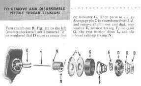Singer 401a Tension Assembly Diagram Google Search