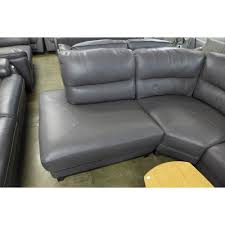 a sisi italia grey leather corner sofa