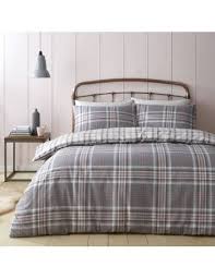 catherine lansfield check duvet covers