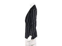 Black White Gianfranco Ferre Striped Blazer Designer Revival