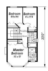 House Plan 58530 Narrow Lot Style