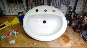 How to Fix a Chipped Sink - YouTube