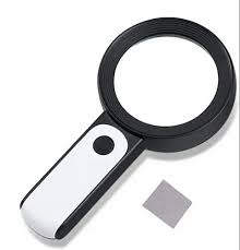 30x Handheld Magnifying Glass With 3